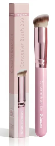 Vista 18 de Lamora - Brocha de maquillaje de doble extremo, rubor + corrector, cepillo facial en ángulo doble Negro (Duo Blush)