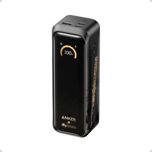 Vista 2 de Anker Prime Power Bank Black Myth: Wukong Edition, cargador portátil de 3 puertos de 20,100 mAh con 220 W, alimentación bidireccional, aprobado por