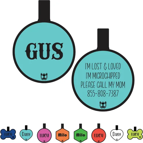 Vista 30 de Etiqueta de gato silenciosa de silicona personalizada con 5 líneas de grabado profundo personalizado duradero, etiqueta de identificación de mascota