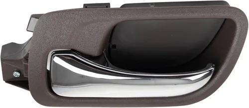 Vista 83 de TRQ Manija de puerta interior delantera izquierda cromada y negra para el lado del conductor compatible con Ford F-150 2012-2014
