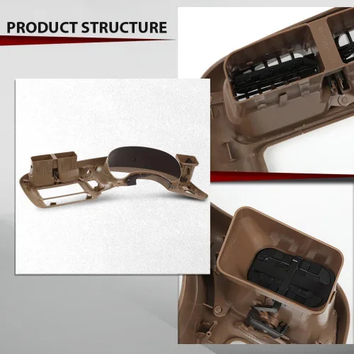 Vista 8 de CROSSDESIGN Bisel de tablero de instrumentos con bisel de tablero doble DIN compatible con Chevy Blazer S10 GMC Jimmy Sonoma 1998-2004