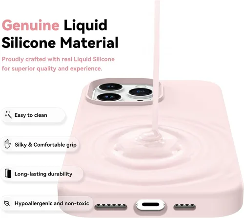 Vista 5 de BENTOBEN Funda para iPhone 14 Pro Max, silicona suave, goma de gel, forro de microfibra, parte trasera dura, a prueba de golpes, funda protectora
