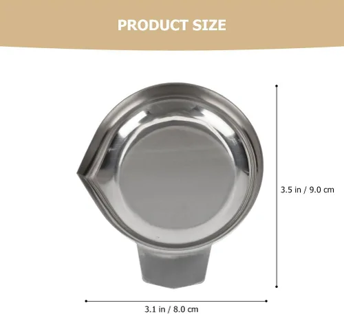 Vista 3 de Angoily Bandeja de báscula para polvo, 2 bandejas de polvo de pesaje, bandejas de pequeña escala, bandeja de báscula de alta precisión, platos