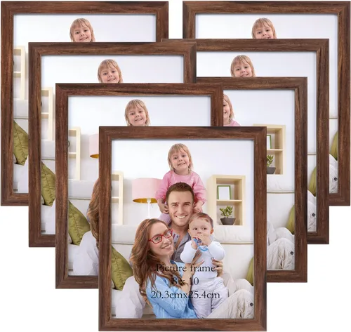 Vista 9 de Giftgarden - Juego de 7 marcos para fotos de 4 x 6 pulgadas, color negro, marcos para fotos de 4 x 6 pulgadas para pared o mesa