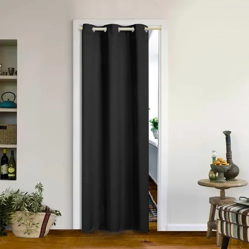 Vista 148 de MYSKY HOME Cortinas Aqua para Armario para Entrada Cortina Opaca para Puerta para Sala de Estar Cortina Oscurecedora de Habitación con Ojales