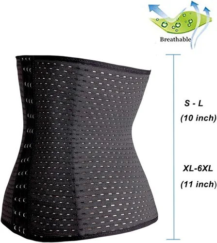 Vista 3 de TINGLU Corsé de Entrenamiento de Cintura Transpirable e Invisible, moldeador de cintura con control de abdomen para Mujer