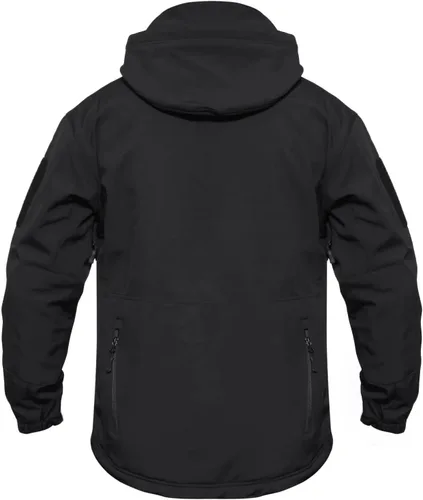 Vista 2 de MAGCOMSEN - Chaqueta táctica con capucha para hombre, impermeable, suave, abrigo de invierno