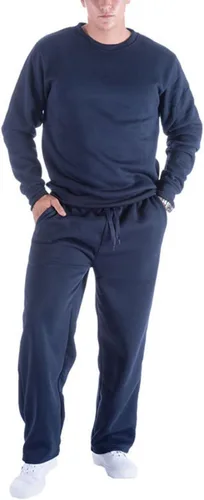 Vista 2 de Facitisu Pantalones deportivos de forro polar para hombre, básicos, para correr, con cordón