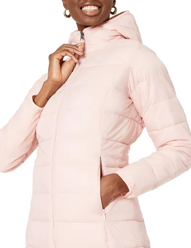 Vista 77 de Amazon Essentials - Abrigo acolchado, ligero y resistente al agua con capucha para mujer, disponible en talla extragrande