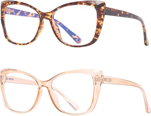Vista 14 de Lentes de lectura de gran tamaño con diseño de ojo de gato para mujer, ligeros y grandes, lentes de moda para hombres, Paquete de 2 (negro+tortuga)