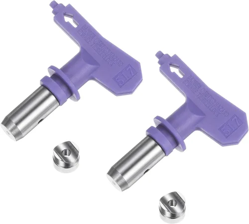 Vista 46 de uxcell 2 puntas de pulverización reversibles para pulverizador sin aire, 109 puntas de boquilla de pulverización de pintura, piezas de máquina