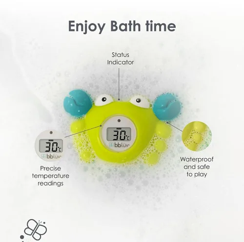 Vista 6 de bblüv Termómetro de baño y juguete de baño 3 en 1 Kräb - Fahrenheit