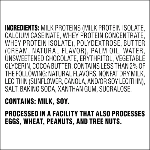 Vista 9 de Atkins Galleta de proteína con chispas de chocolate, postre proteico, rico en fibra, 0.11 onzas de carbohidratos netos, 0.04 oz de azúcar, apto