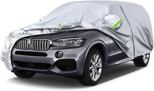 Vista 179 de KouKou Funda impermeable para automóvil SUV adecuada para BMW X1 de 2009 a 2025, 7 capas a prueba de viento para todo tipo de clima, cubierta