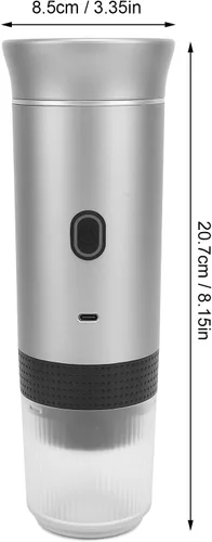 Vista 4 de Bewinner Cafetera de café espresso portátil para viajes, cafeteras eléctricas de 12 V para camping, cafetera automática para autocaravana