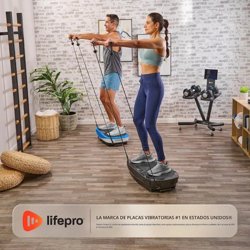 Vista 6 de Lifepro Rumblex 4D Vibration Plate Exercise Machine with 7 Training Modes Negro