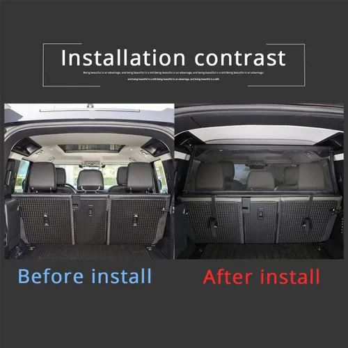 Vista 3 de Red de sujeción para mascotas, valla para perros, divisor para asiento trasero de automóvil, puerta de vehículo, área de carga, maletero de viaje