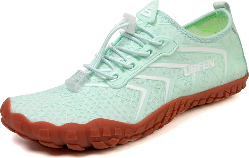 Vista 40 de UBFEN Zapatos acuáticos para natación, para hombre y mujer, para deportes de playa, secado rápido, descalzos para navegación, pesca, buceo, surf