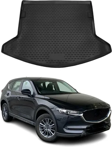 Vista 12 de OMAC Alfombrillas de maletero para Mazda CX-5 2013-2016, impermeables, traseras, TPE, negras