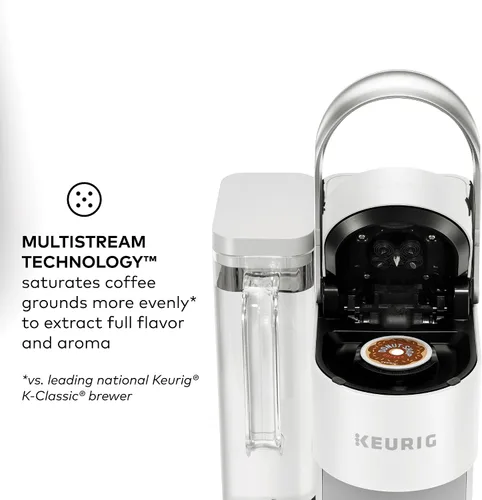 Vista 7 de Keurig K-Supreme SMART Cafetera de una sola porción con compatibilidad WiFi, 4 tamaños de preparación y depósito extraíble de 66 onzas, compatible