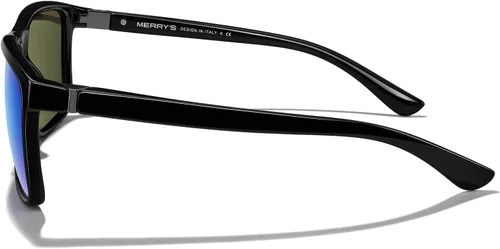 Vista 3 de MERRY'S - Gafas de sol deportivas rectangulares, lentes polarizados con protección UV400, para hombres y mujeres, gafas para ciclismo, conducción