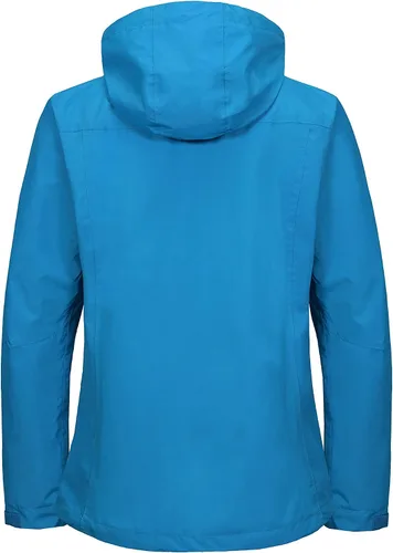 Vista 6 de Little Donkey Andy Chaqueta de esquí 3 en 1 para mujer, impermeable, cálida, para invierno, resistente al viento, para nieve