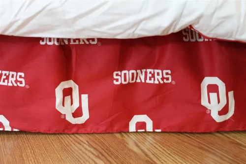 Vista 12 de College Covers Everything Comfy Nebraska Cornhuskers - Falda de cama con volantes, tamaño individual