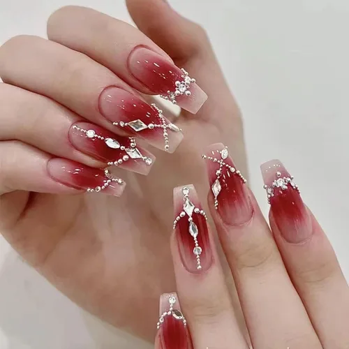Vista 4 de Diamantes de imitación de cristal blanco para uñas, parte trasera plana, gemas de luna, estrella, corazón, perlas para decoración de uñas, múltiples