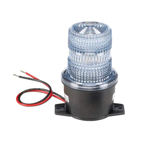 Vista 8 de Federal Signal LP3E-120C Streamline - Luz estroboscópica de bajo perfil, 120 VAC, base atornillada Edison A-19, transparente