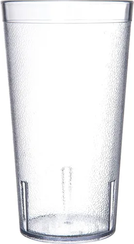 Vista 4 de Vasos de plástico Carlisle, apilables, resistentes a la rotura, sin BPA, 16 onza, Transparente
