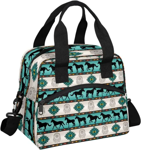 Vista 8 de Lonchera con bandera británica estadounidense, para mujeres, adultos, hombres, reutilizable, linda, lonchera de mano, bolsas enfriadoras