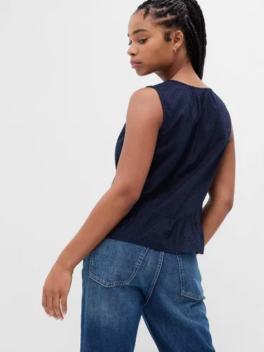 Vista 2 de GAP Camisa Peplum para mujer