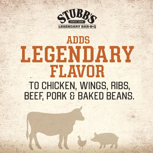 Vista 12 de Salsa de barbacoa Stubb’s, Original, Sin OMG, Sin gluten, Certificada Kosher, Sin jarabe de maíz de alta fructosa, Sabor original picante, Salsa