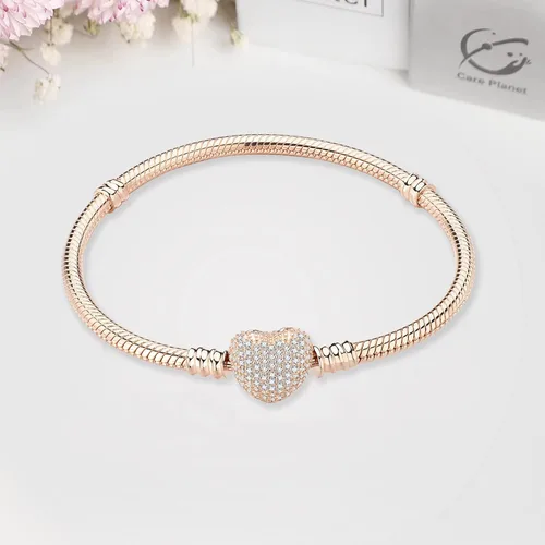 Vista 4 de Pulsera de serpiente de plata esterlina S925