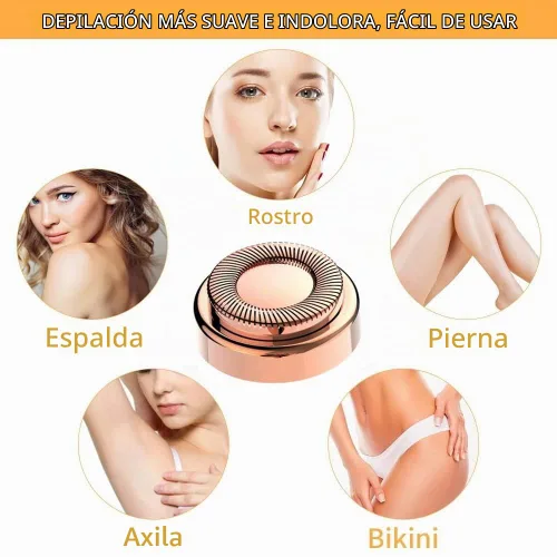 Vista 3 de Cabezales de repuesto para acabado táctil, removedor de vello facial impecable, depilación para mujeres, cabeza de afeitado de primera