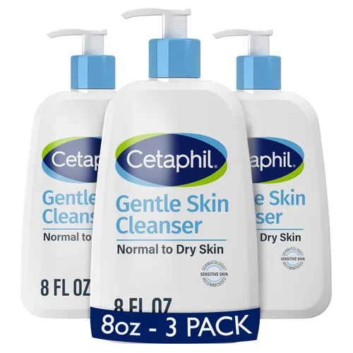 Vista 11 de Cetaphil Lavado facial, limpiador hidratante de piel suave para pieles sensibles secas a normales, 2 onzas, paquete de 12 unidades, sin fragancia