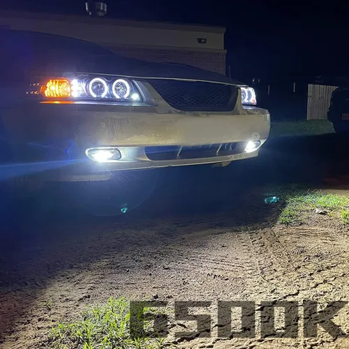 Vista 3 de Luces Antiniebla LED Compatibles con Ford Mustang 99-04 1999 2000 2001 2002 2003 2004, Conjunto de Luz Antiniebla con Bombilla LED 880 12V