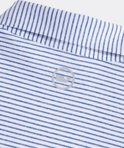 Vista 7 de Vineyard Vines Polo Bradley Stripe Sankaty para hombre Yate Blue Tejeda