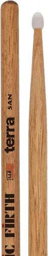 Vista 2 de Vic Firth 5ATN Terra - Baquetas de madera, punta de nailon, paquete de 4 pares