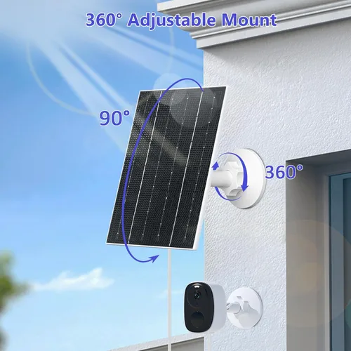 Vista 5 de Zivif Panel solar USB de 4W 5V para cámara de batería recargable al aire Blanco