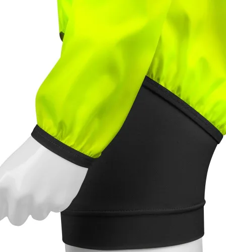 Vista 3 de AEROTECHDESIGNS Men's USA Windbreaker Jacket Packable Safety Yellow Windproof Cycling Coat Made in USA