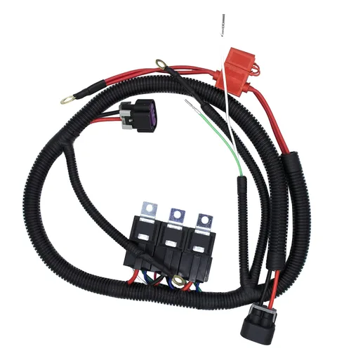 Vista 3 de Arnés de cableado eléctrico de doble ventilador para GM 1999-2006 ECU Control Kit de arnés de cable de ventilador de refrigeración eléctrica