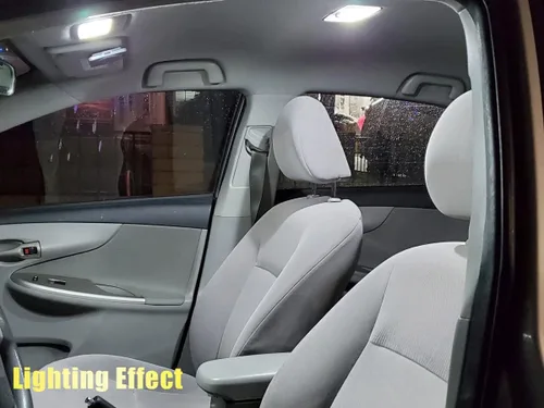 Vista 4 de Kit de 6 luces LED Corolla para interior Toyota Corolla 2003-2021 blanco 6000K paquete de iluminación LED interior + luces de matrícula, herramienta