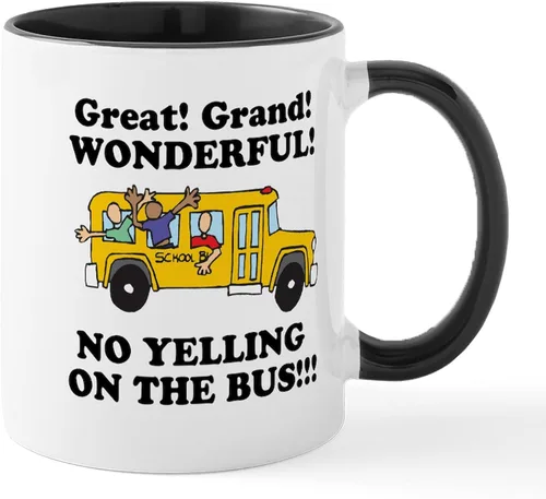 Vista 11 de CafePress Bus Driver Gift Idea Tazas Taza de café de cerámica de 11 oz (11.0 fl oz)