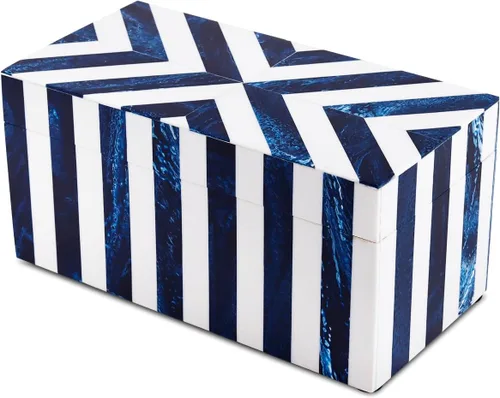 Vista 7 de Handicrafts Home Caja de almacenamiento decorativa grande con tapa, organizador de mesa auxiliar de 10 x 4.5 x 2.5 pulgadas, recuerdo, cajas