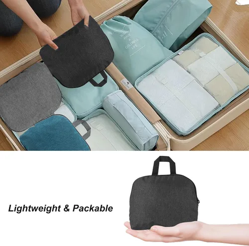 Vista 7 de TANTOMI Mochila plegable ultraligera 25L - Mochila de senderismo plegable para viajes, mochila pequeña para hombres y mujeres al aire libre - Negro