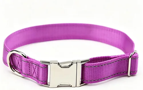 Vista 12 de Love Dream Collar reflectante para perro con hebilla de metal, collar de nailon ajustable de seguridad con hebilla de liberación rápida resistente