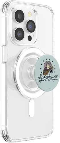 Vista 3 de Disney Pixar Toy Story Buzz Lightyear Simple Retrato PopSockets MagSafe PopGrip para iPhone