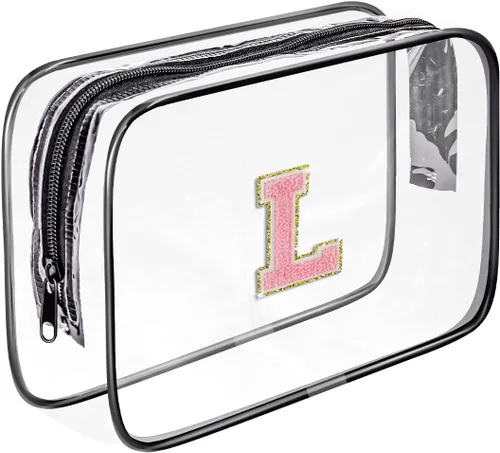 Vista 19 de Bolsa de aseo transparente Fodofodo, bolsa de aseo de viaje portátil, bolsa de maquillaje impermeable, organizador de almacenamiento de cosméticos