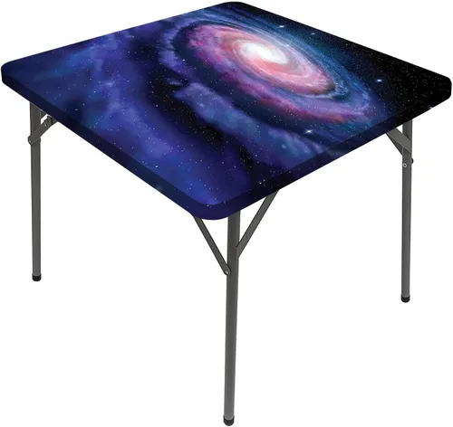 Vista 11 de Mantel cuadrado con diseño de galaxia y espiral, diseño de planeta y espiral, para mesa de 24 x 24 pulgadas, para restaurantes, picnic, patio